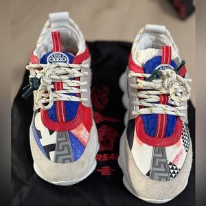 Versace Chain Reaction Chunky Sneakers Size 37.5